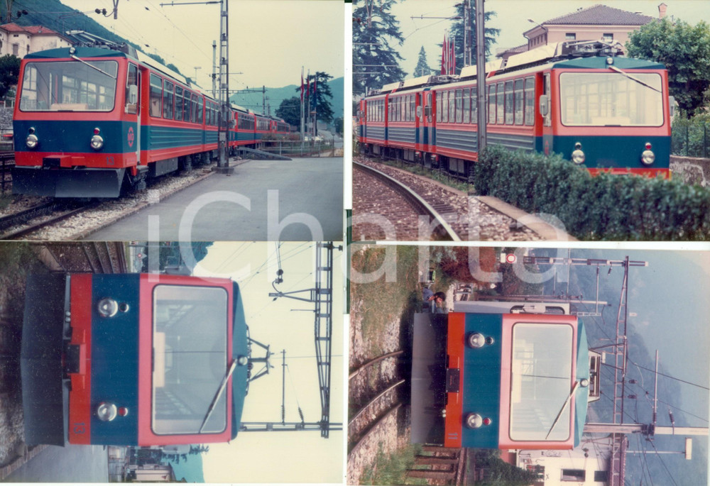 Fotografia d epoca originale 1975 ca CAPOLAGO Ferrovia MONTE GENEROSO Locomotiva 11 e 13  Lotto 4 foto 1