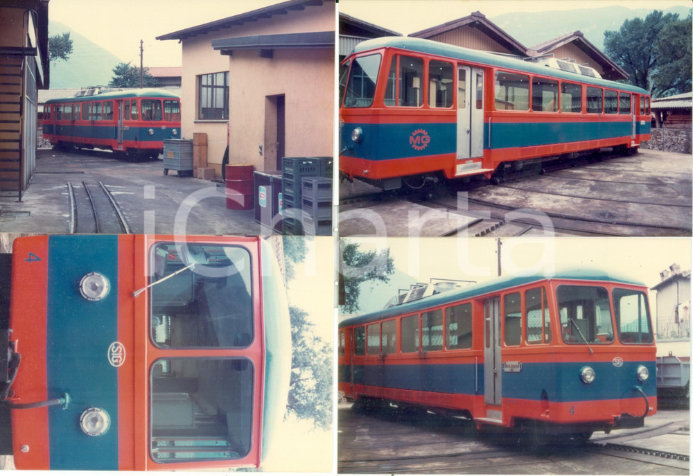 Fotografia d epoca originale 1975 ca CAPOLAGO SVIZZERA Ferrovia MONTE GENEROSO Locomotiva 4  Lotto 4 foto 1