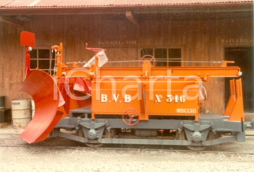 Fotografia d epoca originale 1984 SVIZZERA Ferrovie BEXVILLARSBETAYE Locomotiva X 316 Fotografia 1