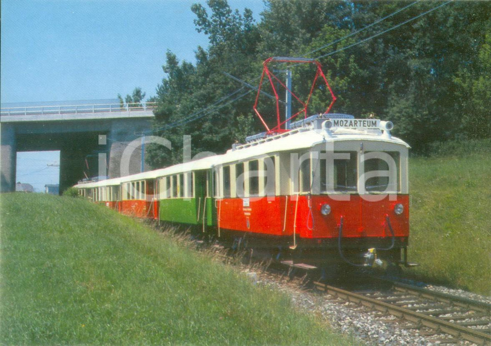 Fotografia d epoca originale 1986 SALZBURG AUSTRIA Ferrovia SETGSVB ET 7 1907 Cartolina FG NV 1