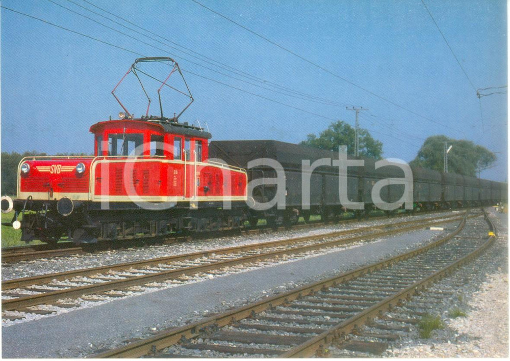 Fotografia d epoca originale 1986 SALZBURG AUSTRIA Ferrovia SETGSVB E 61 SGP/Siemens Cartolina FG NV 1