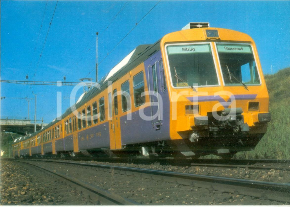 Fotografia d epoca originale 1974 SVIZZERA Ferrovie SBB CFF Locomotiva RABDe 8/16 2001 2004 Cartolina FG NV 1