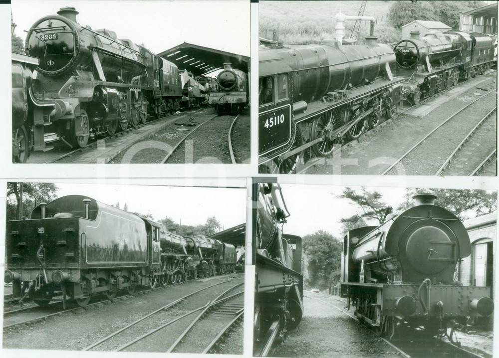 Fotografia d epoca originale 1975 ca LONDON, MIDLAND AND SCOTTISH RAILWAYS LMS Locomotiva 8233 Lotto 4 foto 1