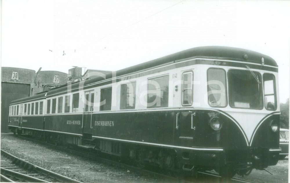 Fotografia d epoca originale 1970 ca KOLN  BONNER EISENBAHNEN Locomotiva 822 K9 545 Fotografia BOELD 1