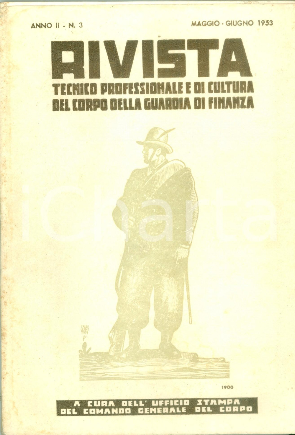 Giornale, rivista storica 1953 GUARDIA DI FINANZA Rivista tecnico professionale e di cultura ILLUSTRATA 1