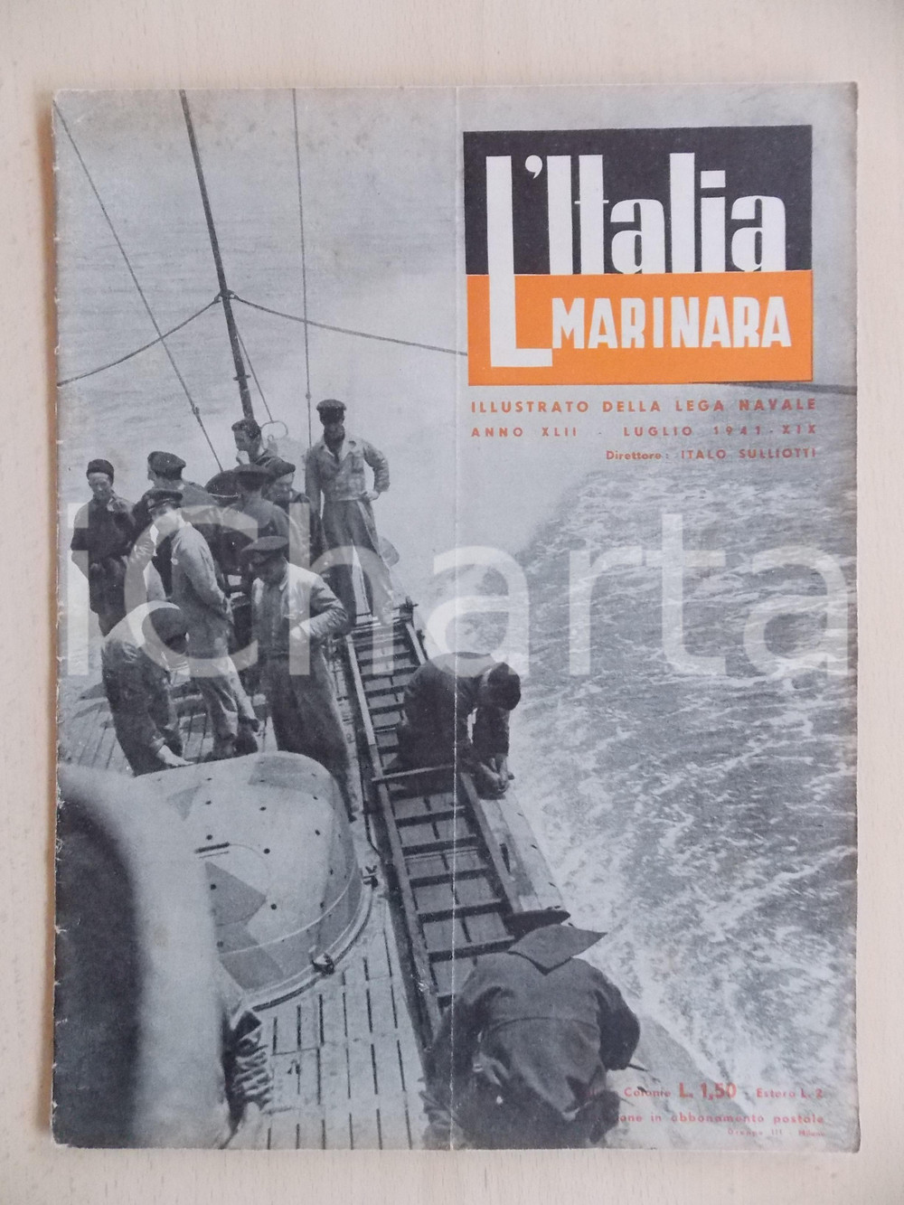 Giornale, rivista storica 1941 L ITALIA MARINARA WW2 Bisogna pensare al traffico marittimo del dopoguerra 1