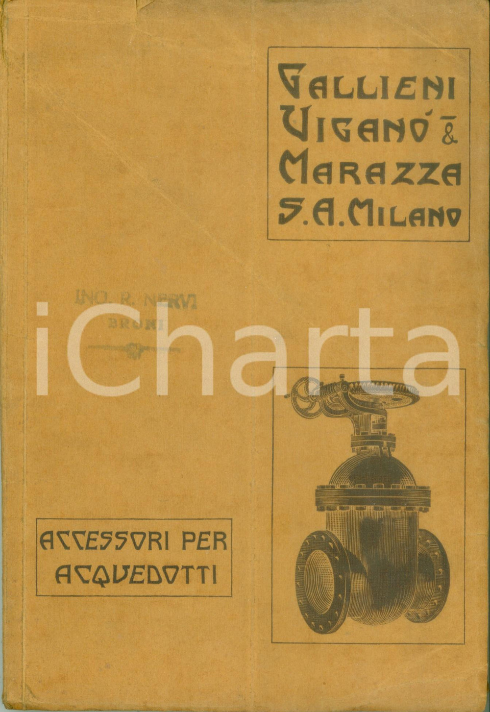 Materiale pubblicitario d’epoca 1932 MILANO Apparecchi acquedotti GALLIENI VIGANO  & MARAZZA Catalogo ILLUSTRATO 1