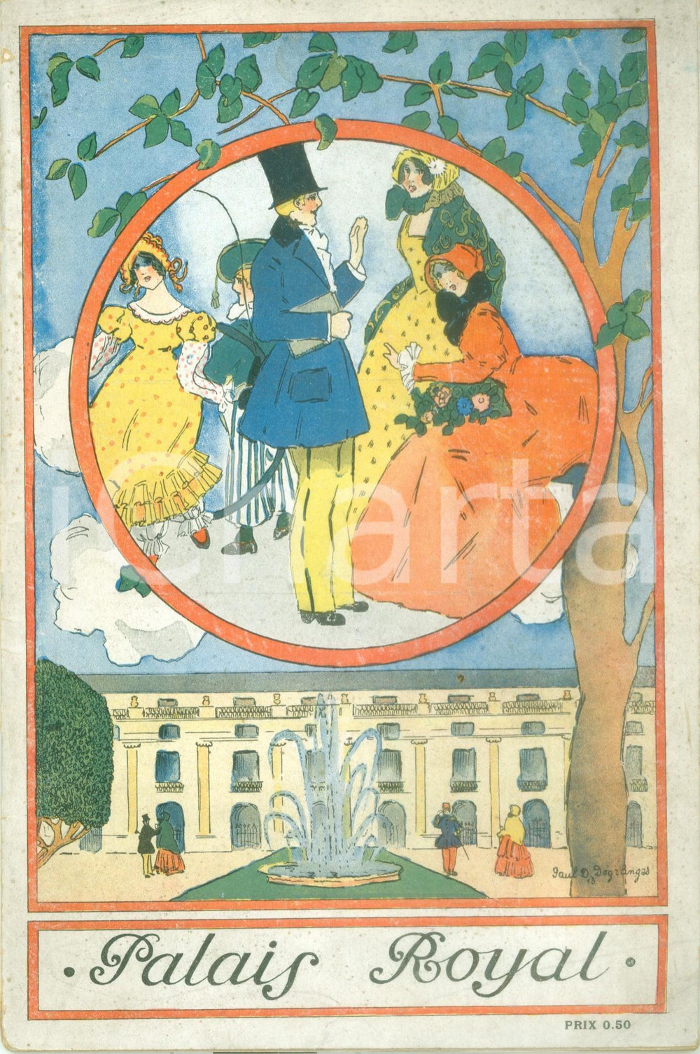 Giornale, rivista storica 1910 ca PARIS PALAIS ROYAL Rivista teatrale ILLUSTRATA DANNEGGIATA 1