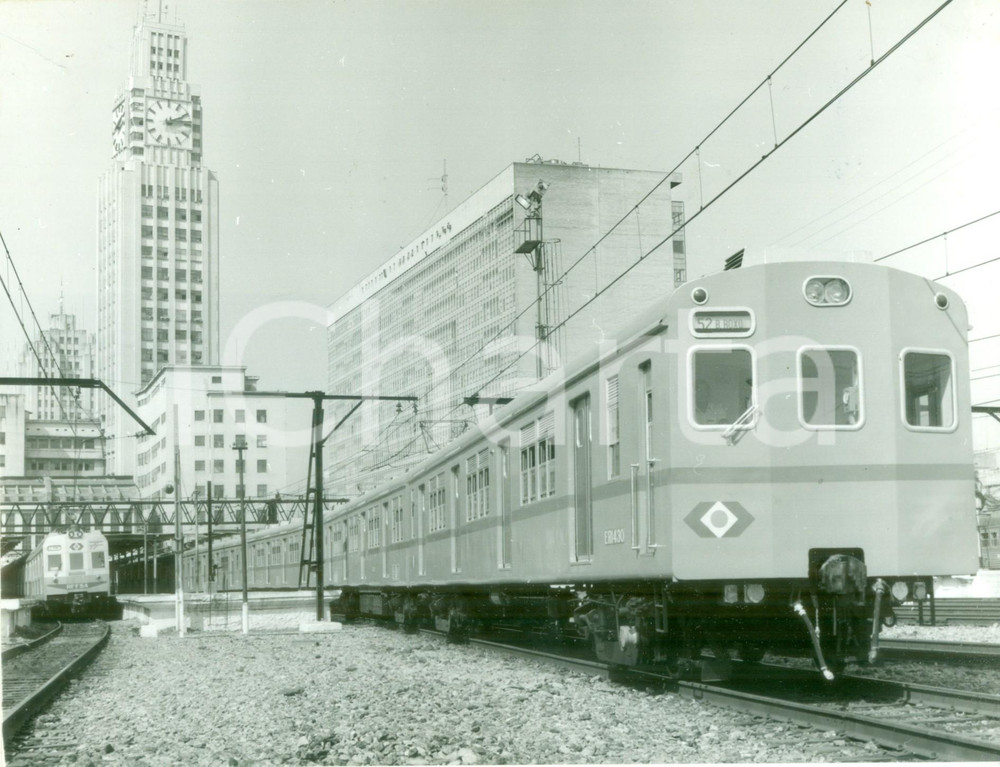 Fotografia d epoca originale 1970 ca RIO DE JANEIRO BRASILE Ferrovie RFFSA di collegamento con sobborghi 1