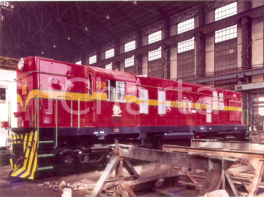 Fotografia d epoca originale 1960 ca MADRID SPAGNA Ferrocarriles Ecuatorianos G Q & C 160 Foto CARTAGINE 1