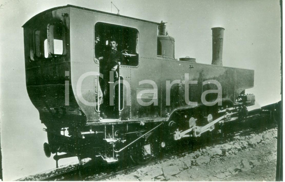 Cartolina originale da collezione 1970 ca SALZBURG AUSTRIA GAISBERGBAHN Locomotiva con macchinista Cartolina FP 1