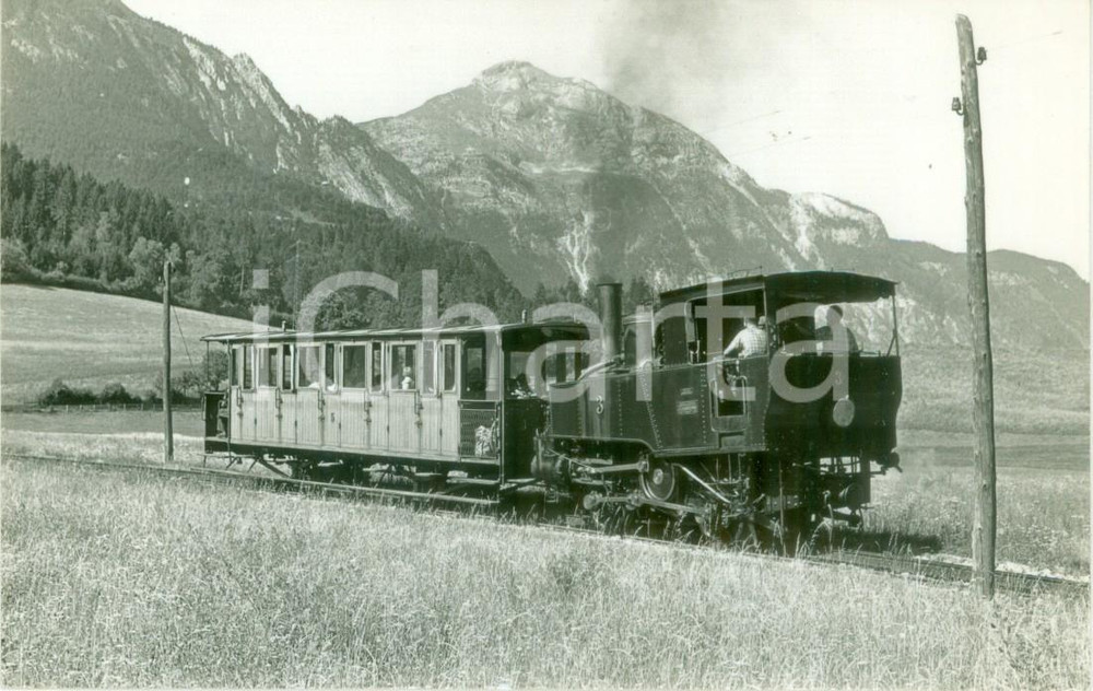 Fotografia d epoca originale 1961 JENBACH AUSTRIA ACHENSEEBAHN Locomotiva 3 Fotografia seriale SLEZAK 1