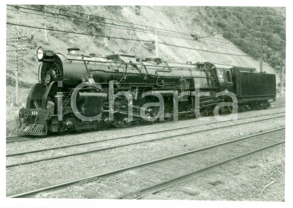 Fotografia d epoca originale 1952 PAEKAKARIKI NUOVA ZELANDA New Zealand Railways Locomotiva a vapore KA 484 1