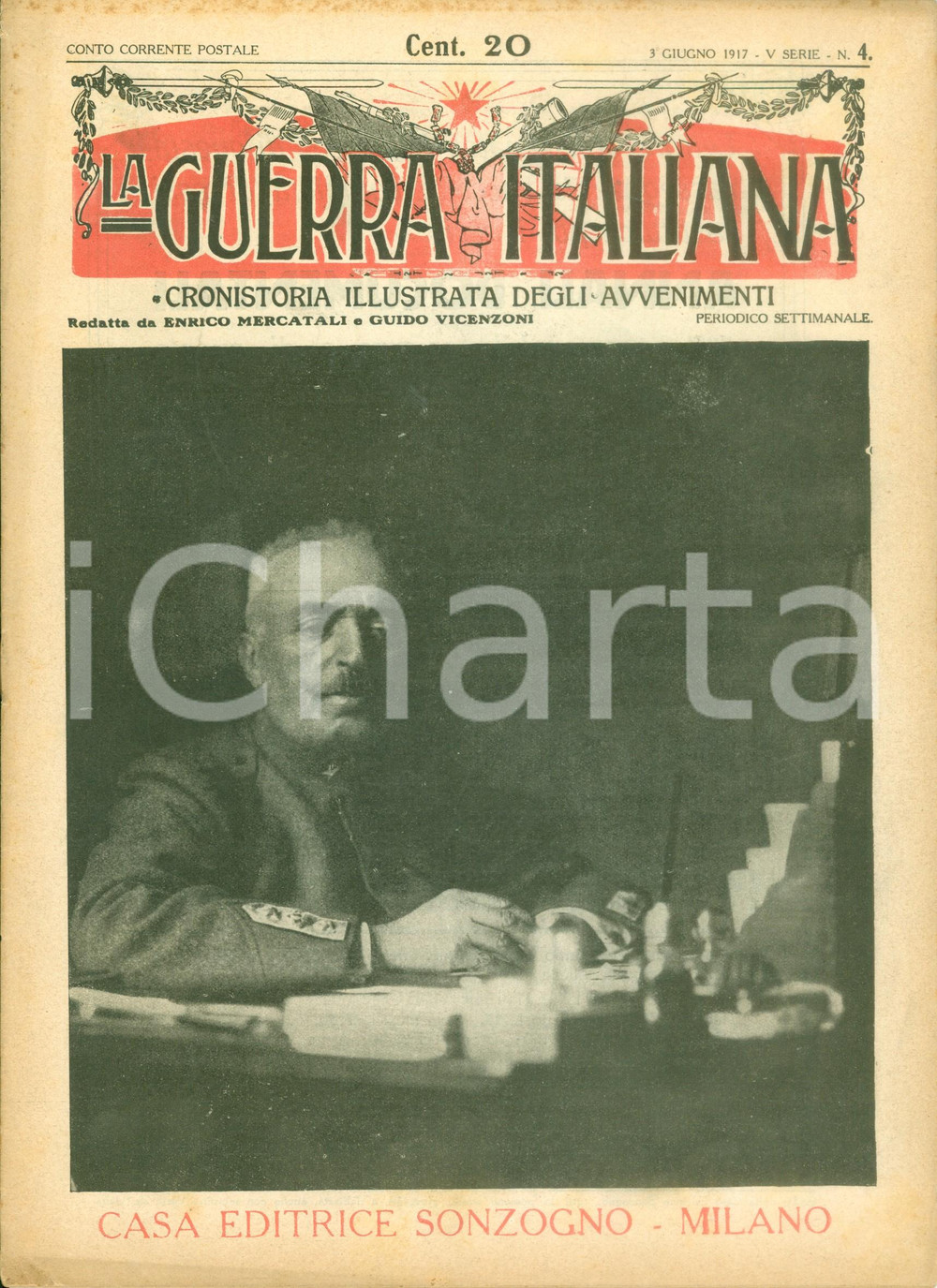 Giornale, rivista storica 1917 LA GUERRA ITALIANA WW1 Sanguinoso scacco austriaco al PASUBIO Rivista 1