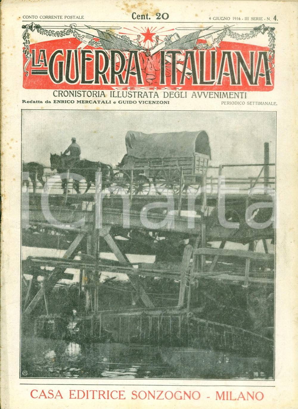 Giornale, rivista storica 1916 LA GUERRA ITALIANA WW1 Seconda fase offensiva austriaca nel TRENTINO 1