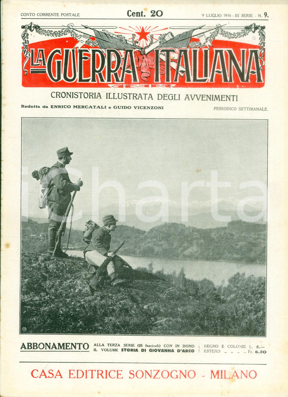 Giornale, rivista storica 1916 LA GUERRA ITALIANA WW1 Gli errori austriaci sul fronte trentino Rivista 1