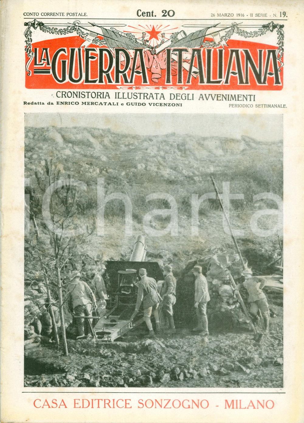 Giornale, rivista storica 1916 LA GUERRA ITALIANA WW1 La vita nelle trincee austriache Rivista ILLUSTRATA 1