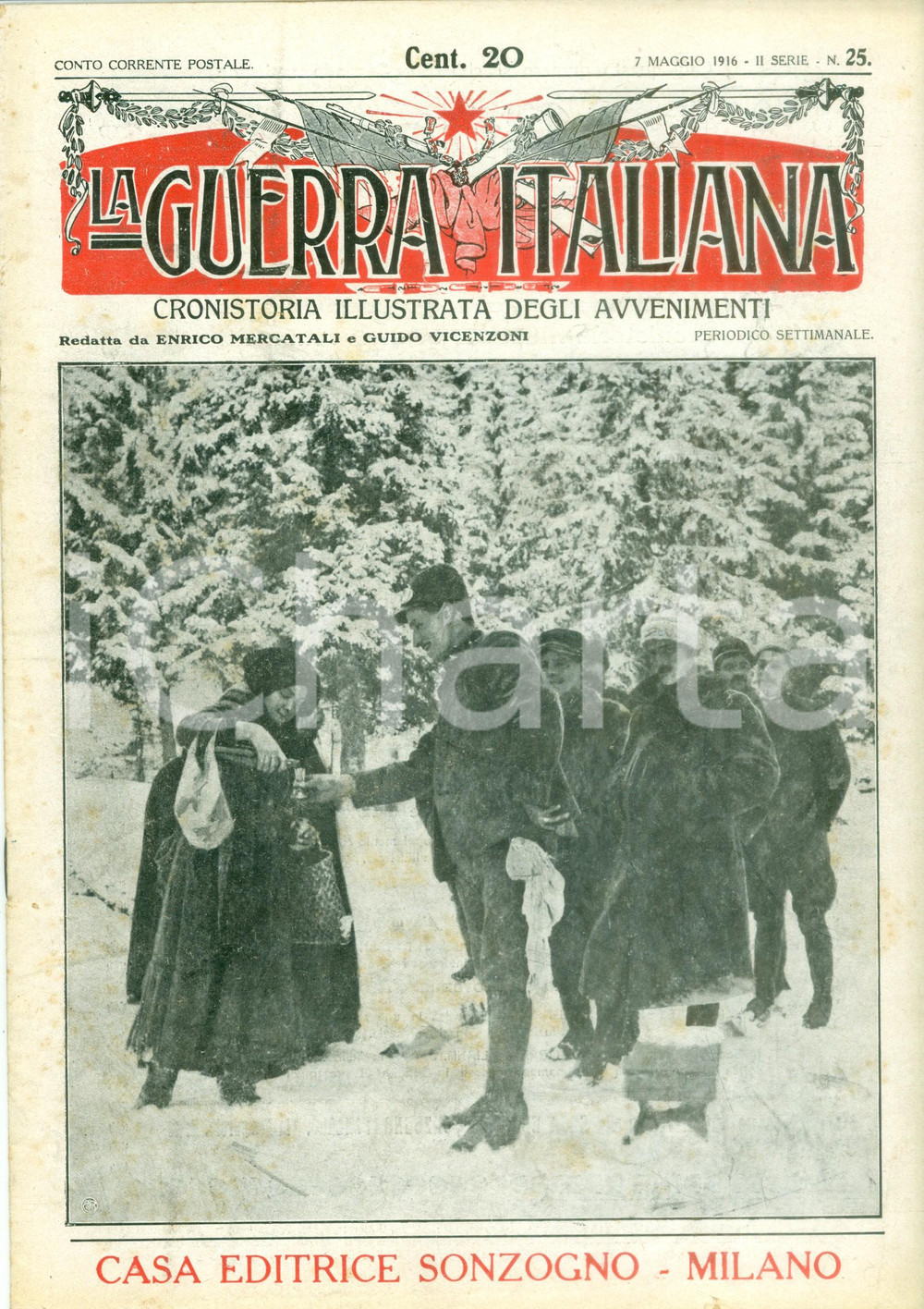 Giornale, rivista storica 1916 LA GUERRA ITALIANA WW1 Obiettivi strategici austriaci nella VALSUGANA 1