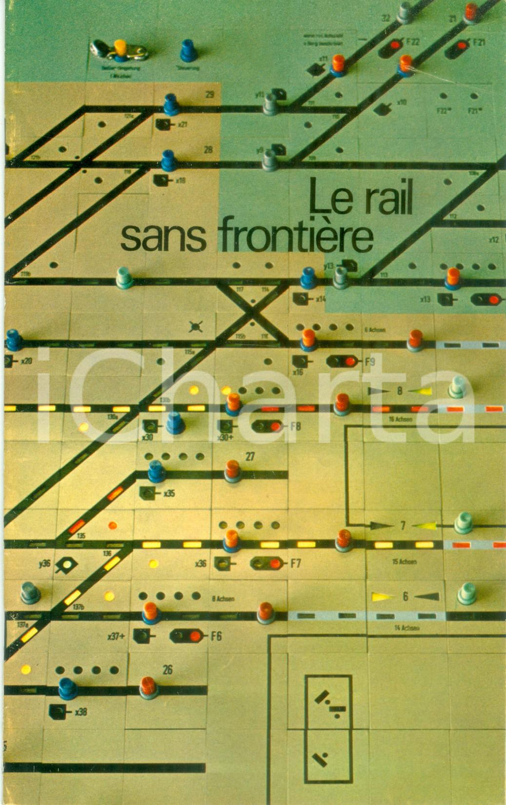 Libro, pubblicazione d epoca 1975 ca FRANCE Le rail sans frontiÃ¨res Opuscolo ferroviario ILLUSTRATO 1