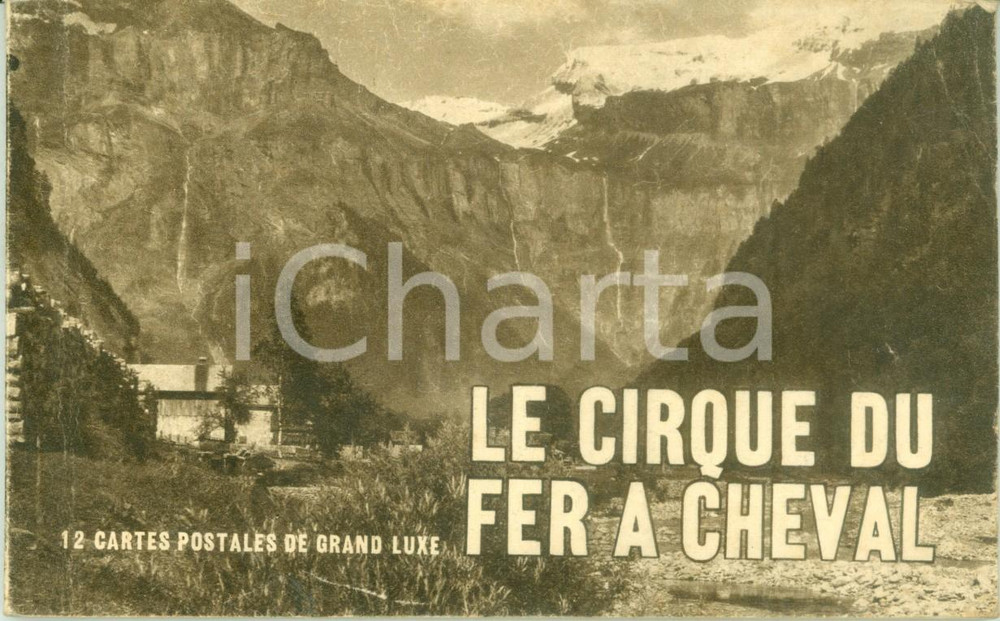 Cartolina originale da collezione 1930 ca CIRQUE DU FERACHEVAL Libretto con 12 cartoline estraibili 1