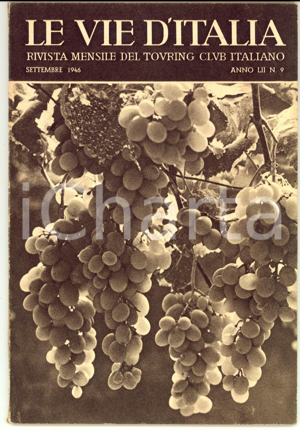 Giornale, rivista storica 1946 LE VIE D ITALIA TCI Industria piemontese dei manici da frusta Anno LII n° 9 1