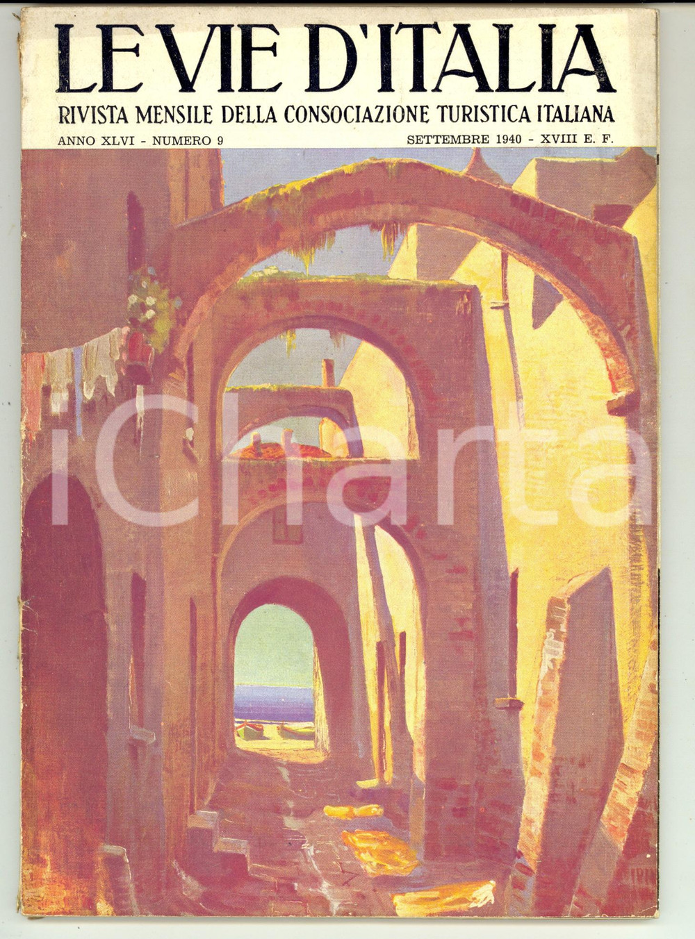 Giornale, rivista storica 1940 LE VIE D ITALIA TCI Via romanomedievale di Monte Bardone Anno XLVI nÂ° 9 1