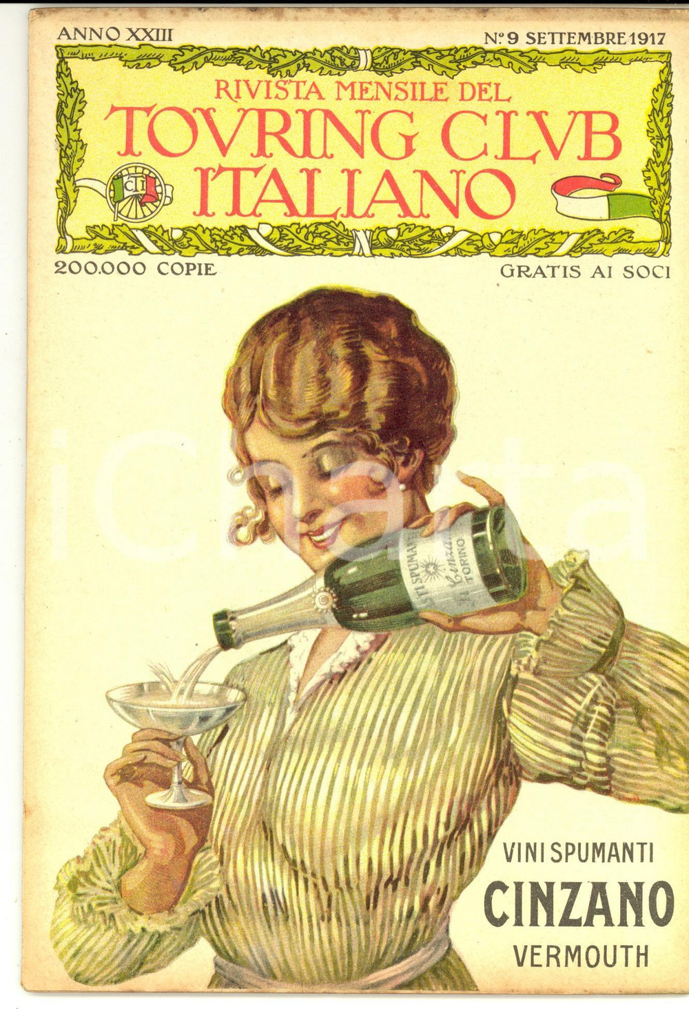 Giornale, rivista storica 1917 TOURING CLUB ITALIANO Costumi e tipi di Pontremoli Anno XXIII nÂ° 9 1