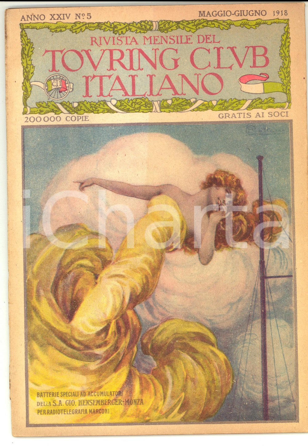 Giornale, rivista storica 1918 TOURING CLUB ITALIANO Tonnare e mattanze in Sardegna Anno XXIV nÂ° 5 1