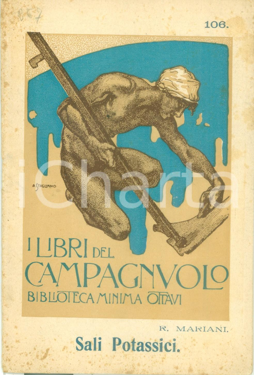 Libro, pubblicazione d epoca 1924 CASALE MONFERRATO Libri del CAMPAGNUOLO Sali potassici Edizione OTTAVI 1