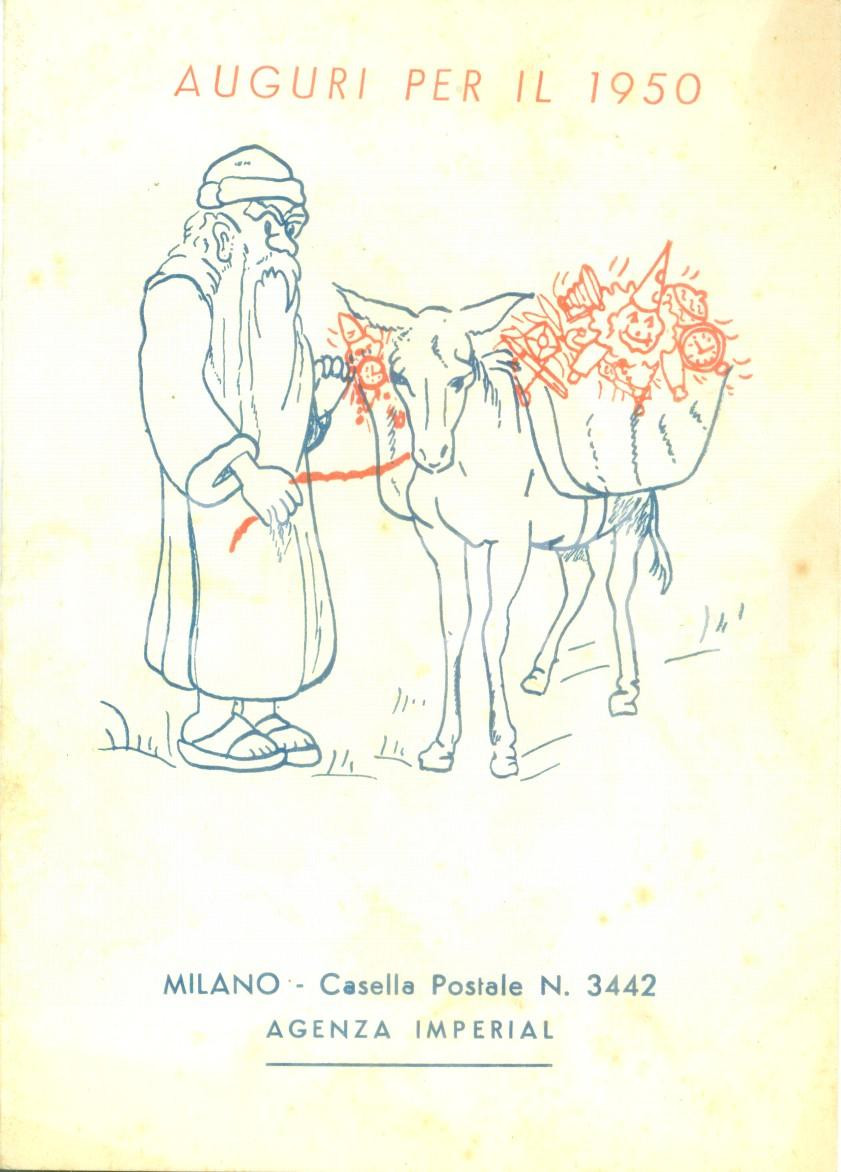 Materiale pubblicitario d’epoca 1950 ca MILANO Catalogo Agenzia Imperial ILLUSTRATO orologi macchie fotografiche 1