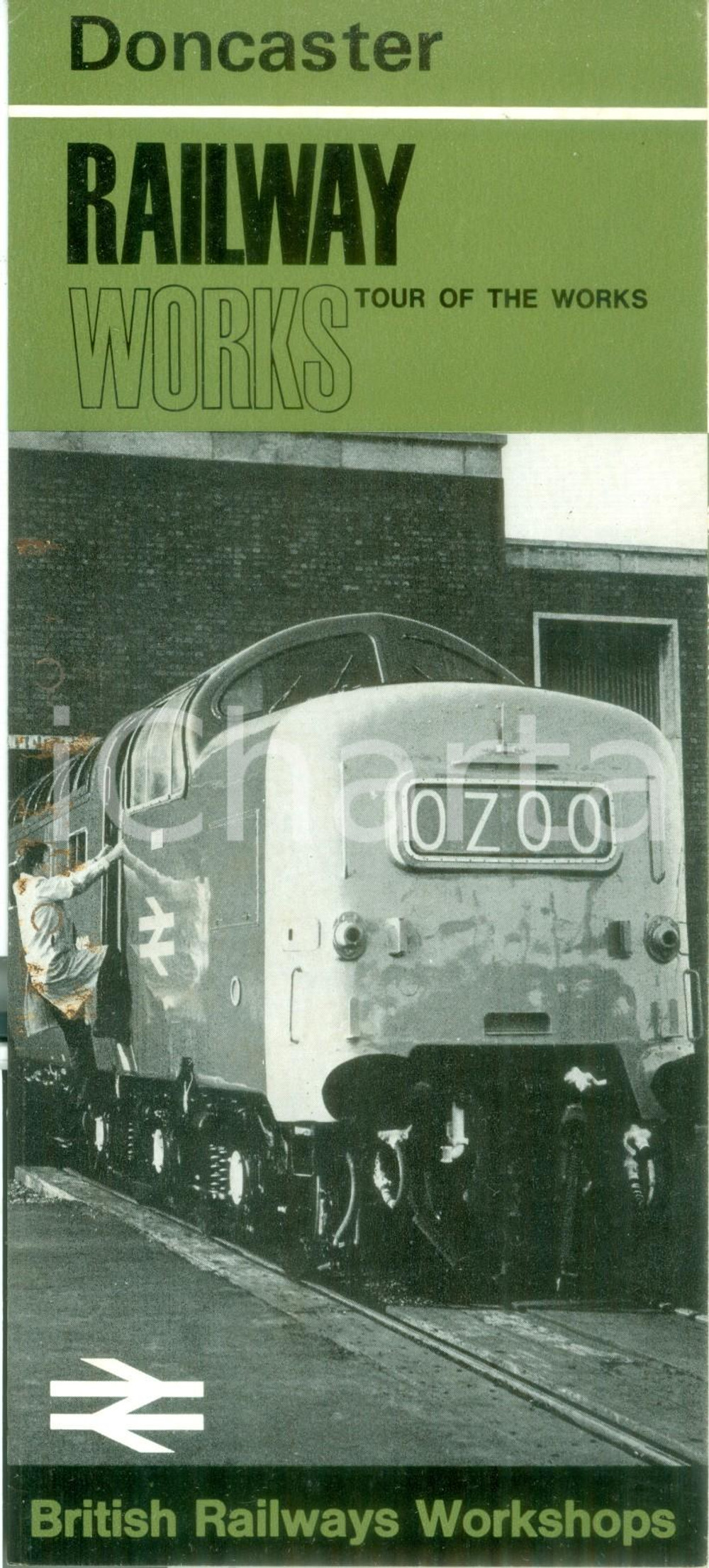 Materiale pubblicitario d’epoca 1970 ca BRITISH RAILWAYS WORKSHOPS Ferrovie di DONCASTER Opuscolo ILLUSTRATO 1
