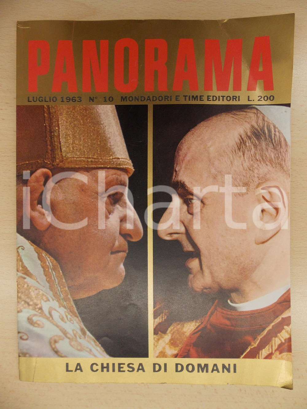 Giornale, rivista storica 1963 PANORAMA La Chiesa di domani  Elezione di papa Paolo VI Rivista  nÂ° 10 1