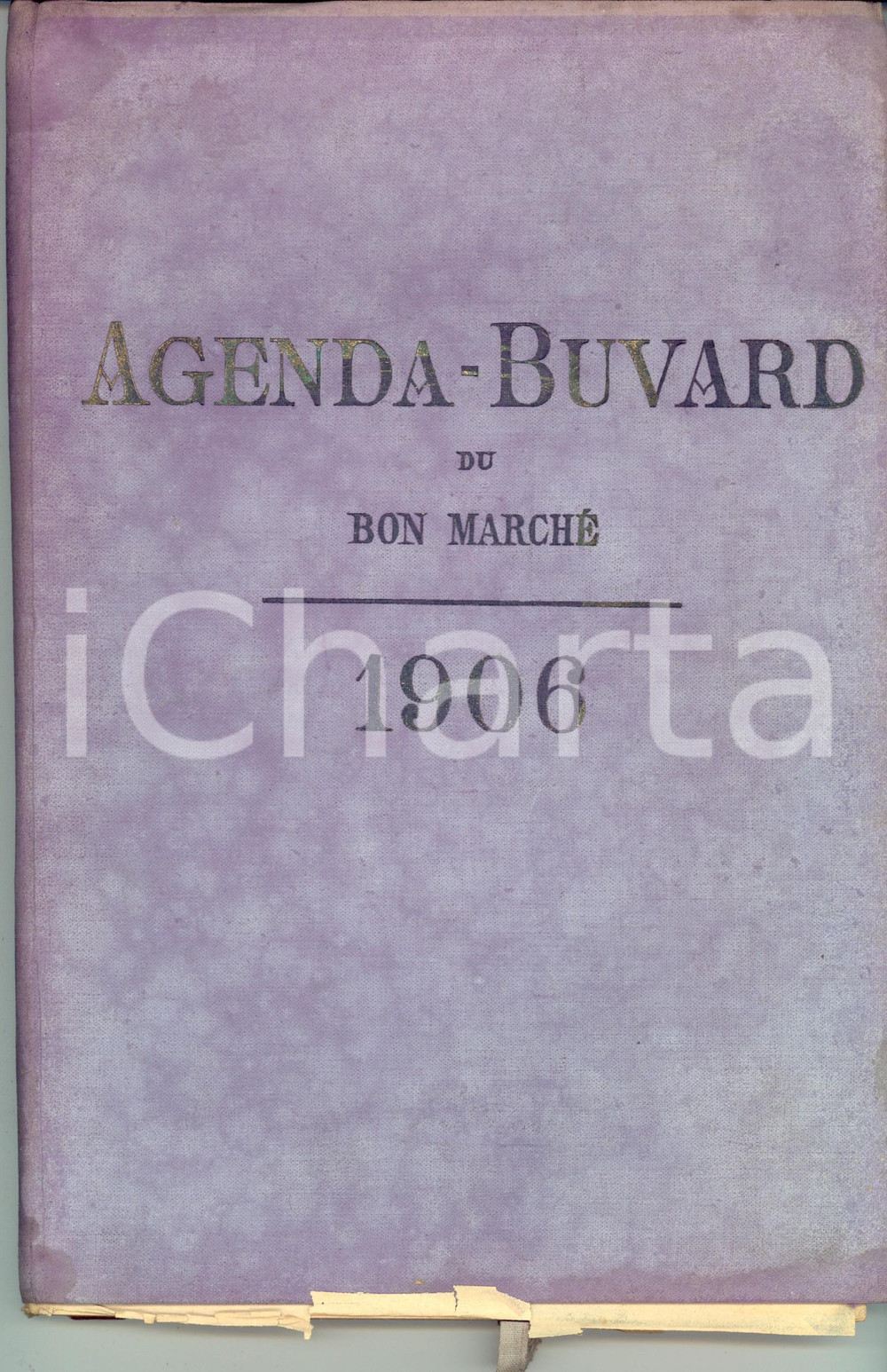 Oggetto da collezione cartaceo 1906 PARIS AgendaBuvard du BON MARCHE  Illustrata VINTAGE DANNEGGIATA 1