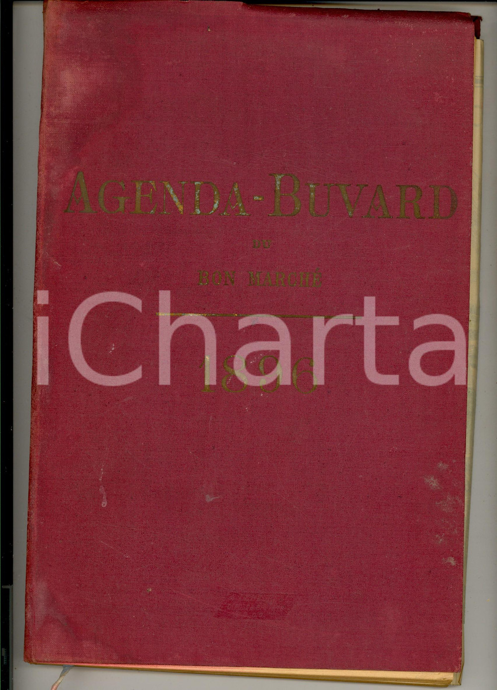 1896 PARIS Agenda-Buvard du BON MARCHE' Illustrata con mappa dei negozi *VINTAGE