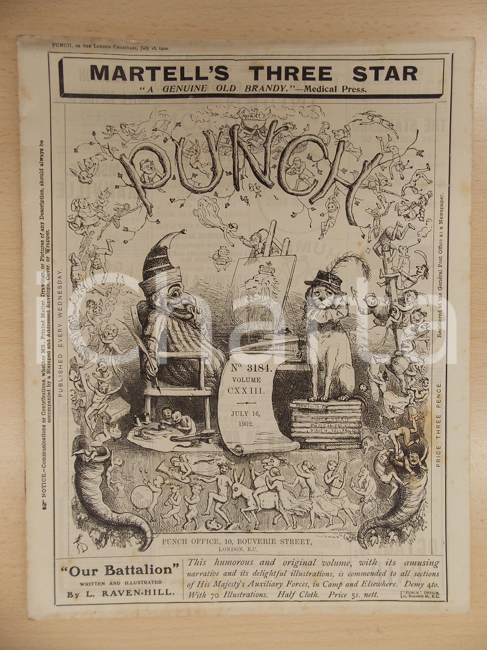 Giornale, rivista storica 1902 LONDON Rivista PUNCH n. 3184 Giornale satirico ILLUSTRATO 1