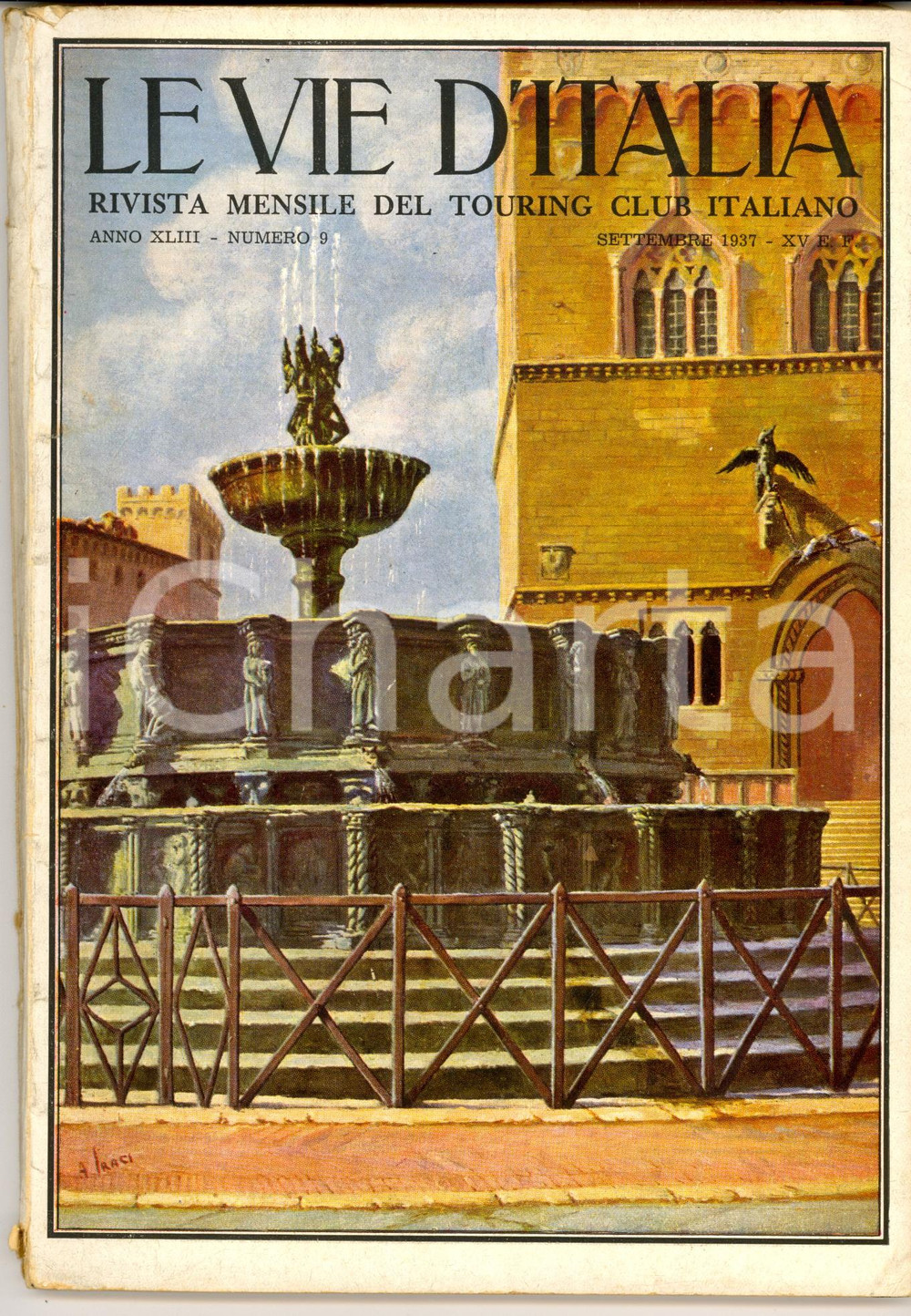 Giornale, rivista storica 1937 LE VIE D ITALIA TCI Restauri ai palazzi di VENEZIAAnno XLIII nÂ°9 1