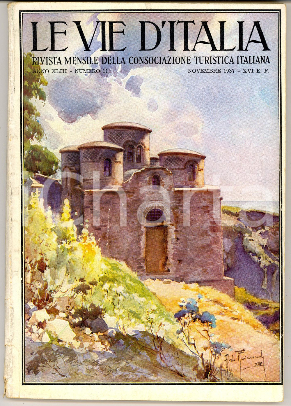 Giornale, rivista storica 1937 LE VIE D ITALIA TCI Cuneo patria dei marroni canditi Anno XLIII nÂ°11 1