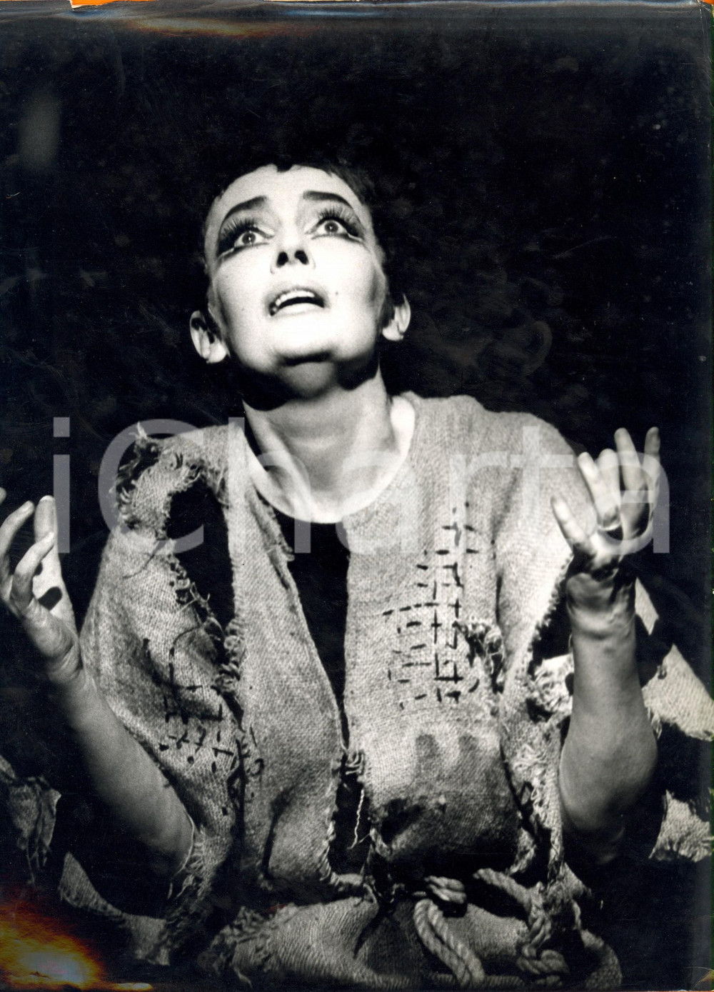 Fotografia d epoca originale 1965 ca DANZA Ballerina Olga TCHERINA durante spettacolo Fotografia 1