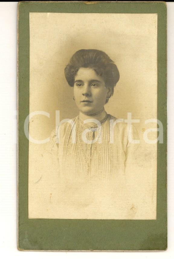 Fotografia d epoca originale 1920 ca PARIS Ritratto di Noemie BRUNNER LECOMTE Fotografia SEYFRIED CDV 1
