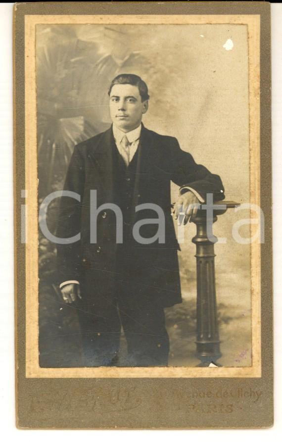 Fotografia d epoca originale 1910 ca PARIS Ritratto di Albert BRUNNER Fotografia F. WIBAUT CDV 1