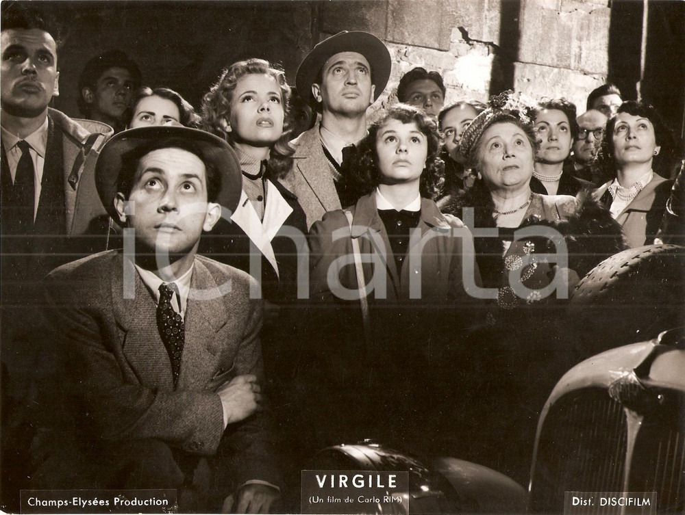 Fotografia d epoca originale 1953 VIRGILE GeneviÃ¨ve KERVINE Directed by Carlo RIM Foto di scena 1