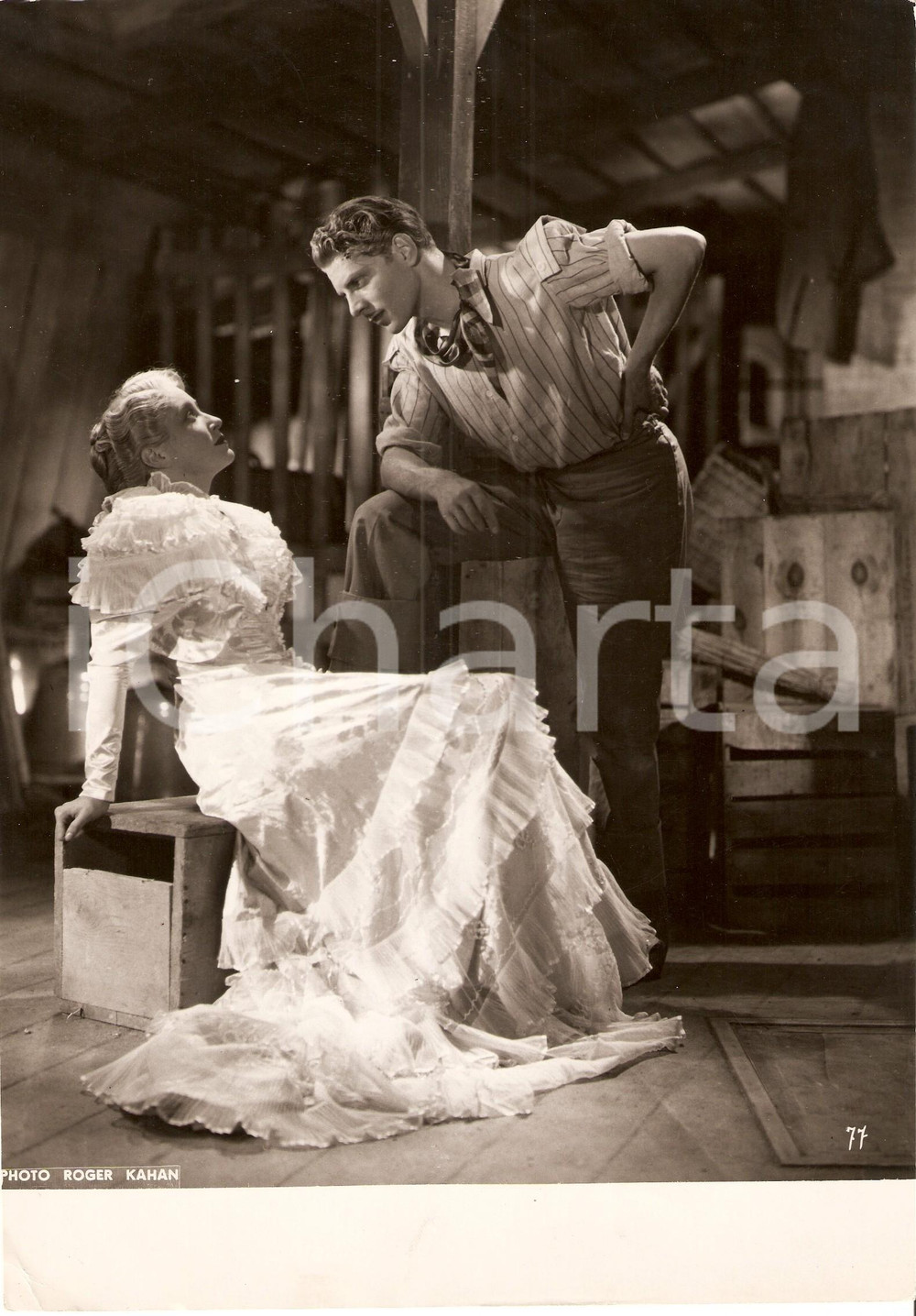 Fotografia d epoca originale 1937 DROLE DE DRAME Nadine VOGEL JeanPierre AUMONT Movie Marcel CARNE  Foto 1