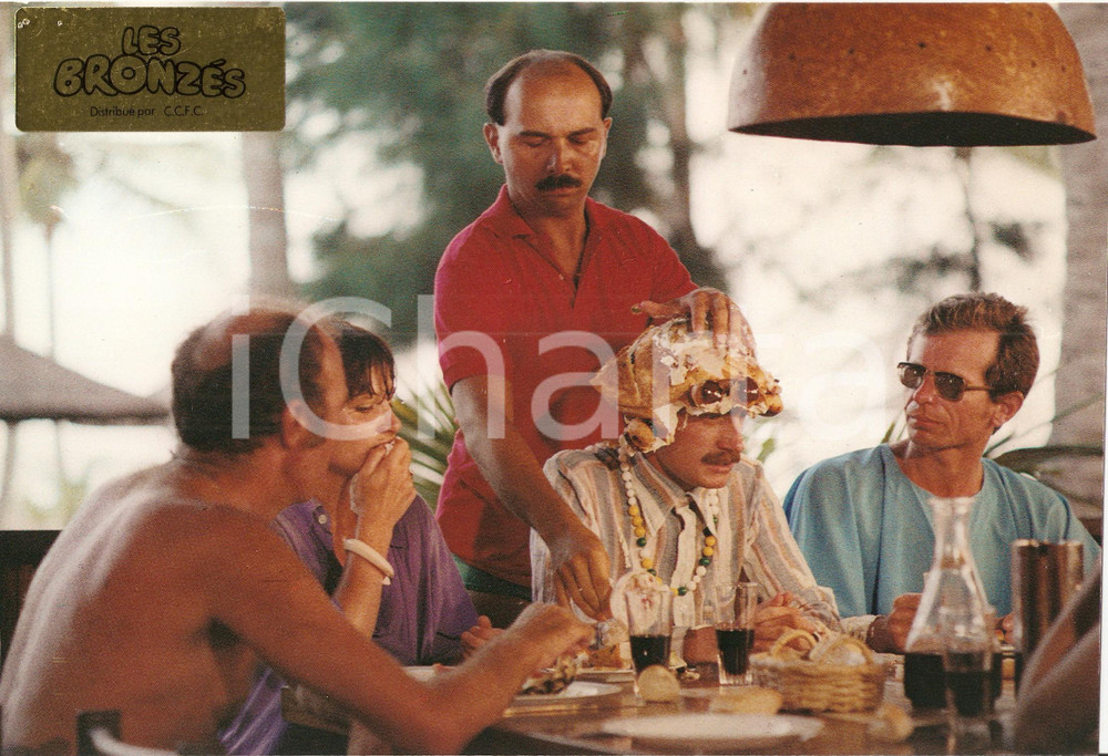 Fotografia d epoca originale 1978 LES BRONZES Michel BLANC GÃ©rard JUGNOT Josiane BALASKO Foto di scena 1