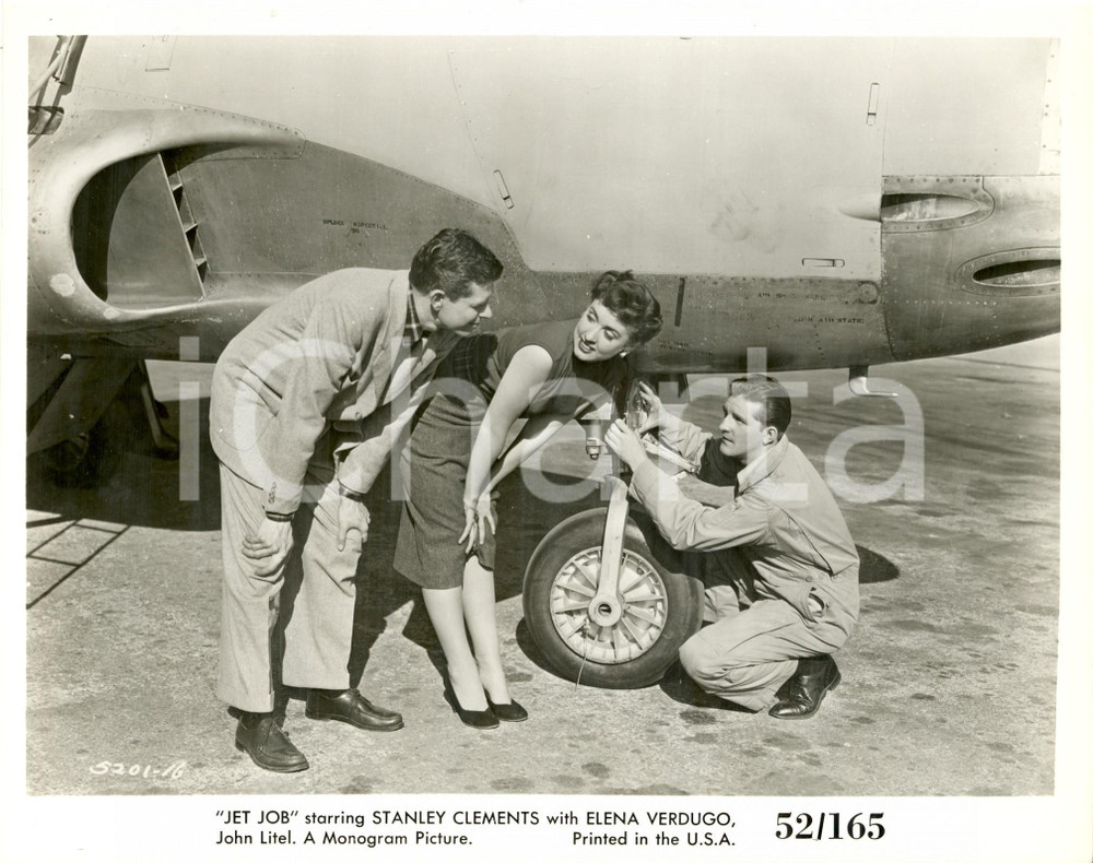 Fotografia d epoca originale 1952 JET JOB Elena VERDUGO John LITEL Directed by William BEAUDINE Foto 1