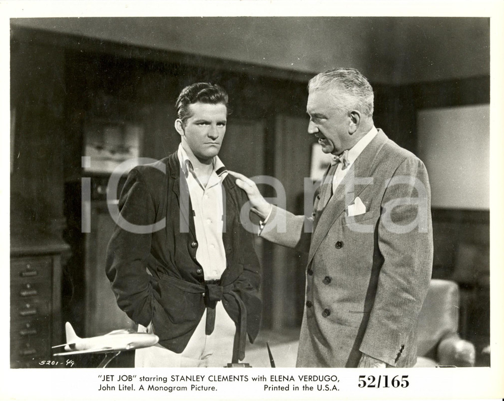Fotografia d epoca originale 1952 JET JOB John LITEL Stanley CLEMENTS Movie by William BEAUDINE Foto 1