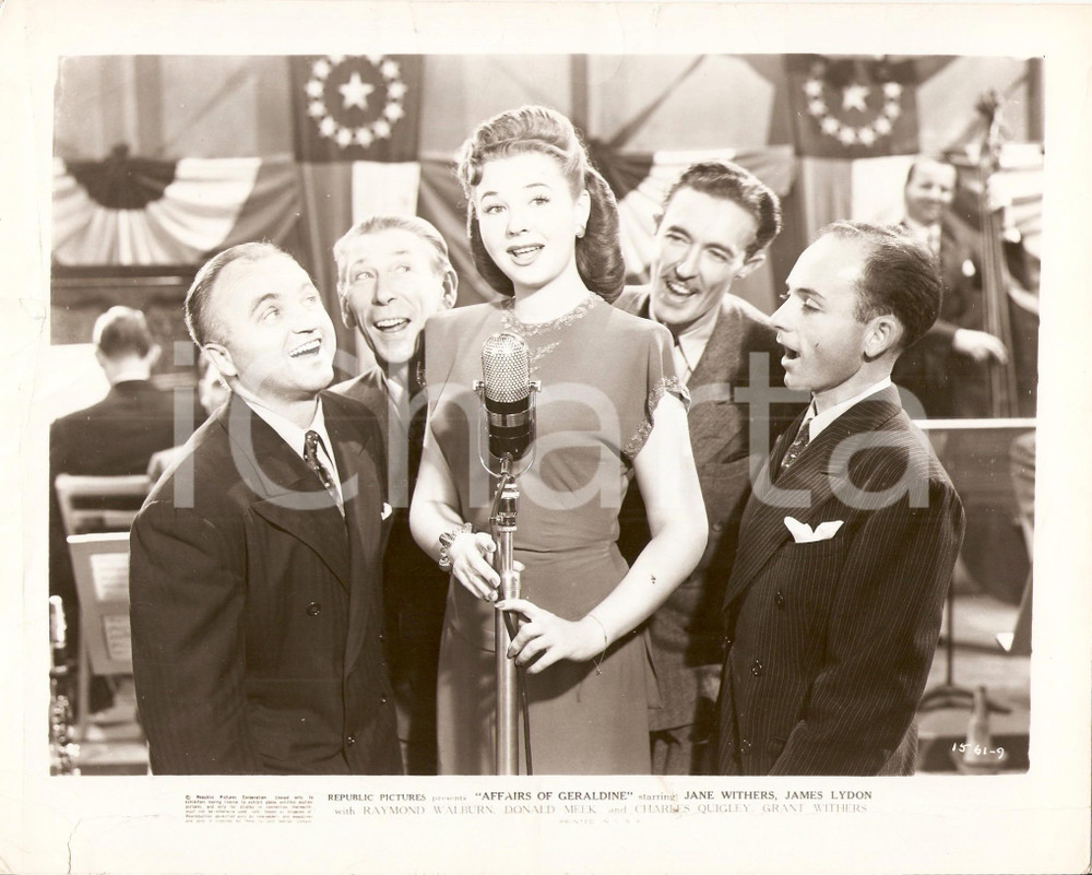 Fotografia d epoca originale 1946 AFFAIRS OF GERALDINE Concorso canoro per Jane WITHERS Fotografia di scena 1