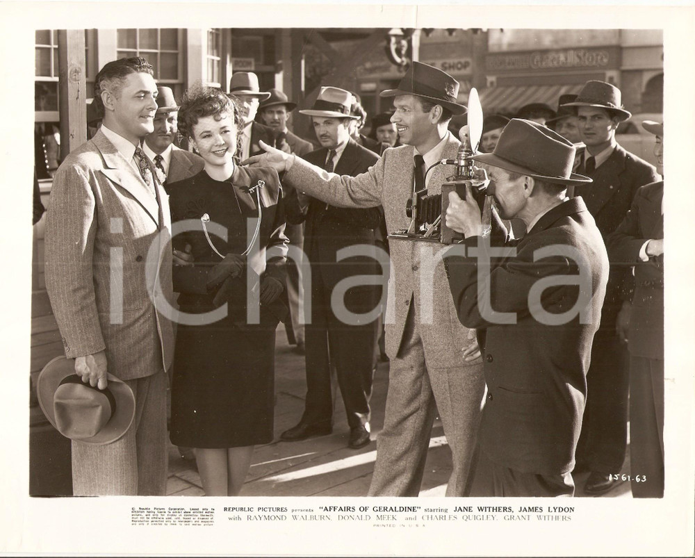 Fotografia d epoca originale 1946 AFFAIRS OF GERALDINE Jane WITHERS Charles QUIGLEY Movie George BLAIR Foto 1