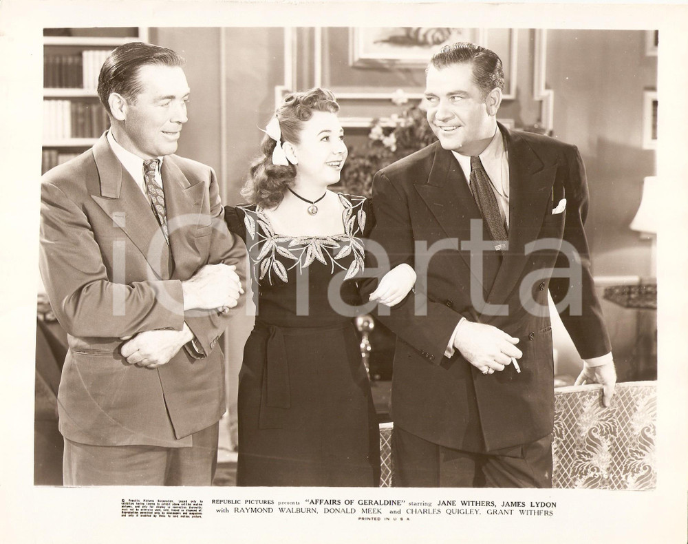 Fotografia d epoca originale 1946 AFFAIRS OF GERALDINE Jane WITHERS William HAADE Grant WITHERS Foto di scena 1