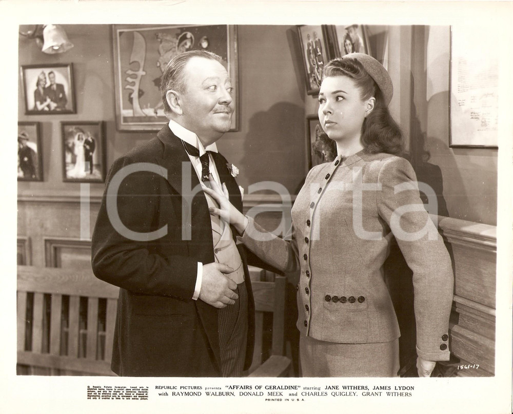 Fotografia d epoca originale 1946 AFFAIRS OF GERALDINE Jane WITHERS Raymond WALBURN Movie George BLAIR Foto 1