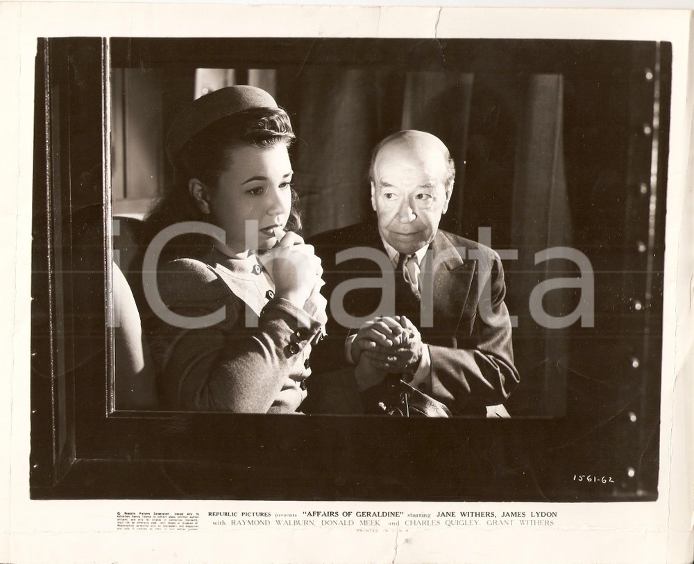Fotografia d epoca originale 1946 AFFAIRS OF GERALDINE Jane WITHERS Donald MEEK Fotodi scena  DANNEGGIATA 1